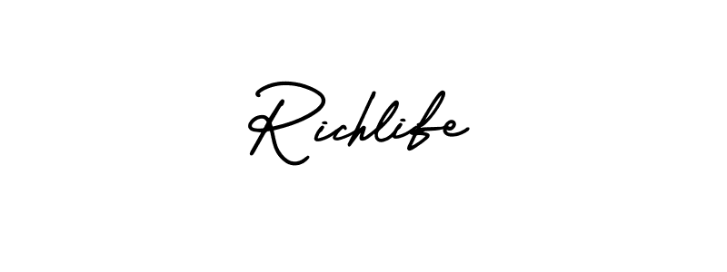 You can use this online signature creator to create a handwritten signature for the name Richlife. This is the best online autograph maker. Richlife signature style 3 images and pictures png