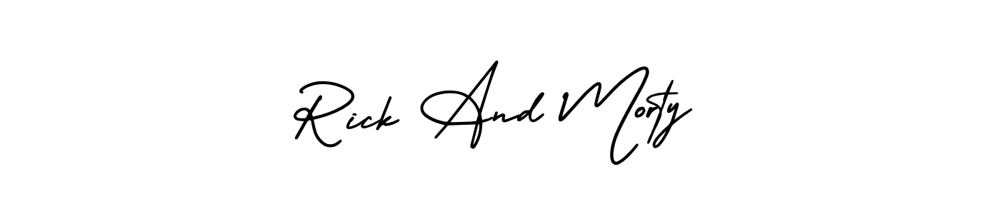 You can use this online signature creator to create a handwritten signature for the name Rick And Morty. This is the best online autograph maker. Rick And Morty signature style 3 images and pictures png