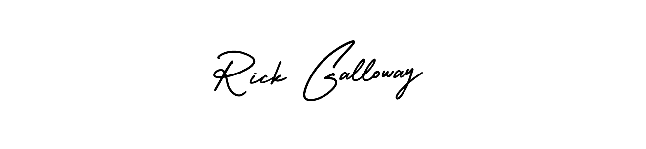 The best way (AmerikaSignatureDemo-Regular) to make a short signature is to pick only two or three words in your name. The name Rick Galloway include a total of six letters. For converting this name. Rick Galloway signature style 3 images and pictures png