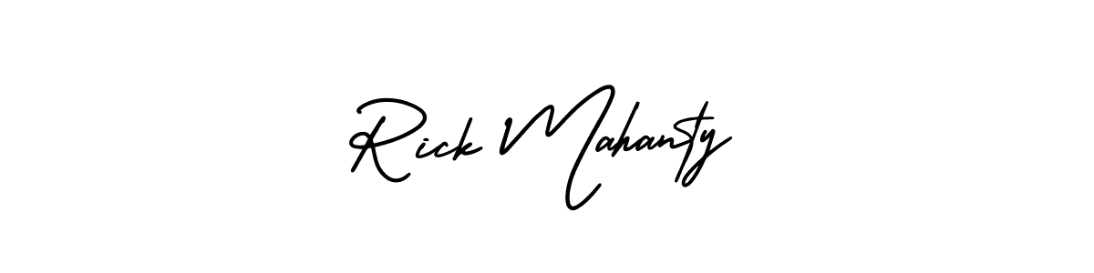 Make a short Rick Mahanty signature style. Manage your documents anywhere anytime using AmerikaSignatureDemo-Regular. Create and add eSignatures, submit forms, share and send files easily. Rick Mahanty signature style 3 images and pictures png