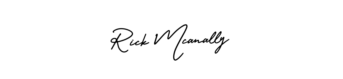Use a signature maker to create a handwritten signature online. With this signature software, you can design (AmerikaSignatureDemo-Regular) your own signature for name Rick Mcanally. Rick Mcanally signature style 3 images and pictures png