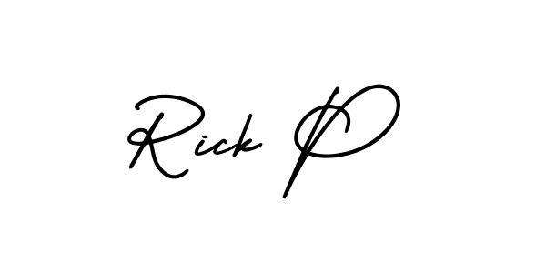 This is the best signature style for the Rick P name. Also you like these signature font (AmerikaSignatureDemo-Regular). Mix name signature. Rick P signature style 3 images and pictures png