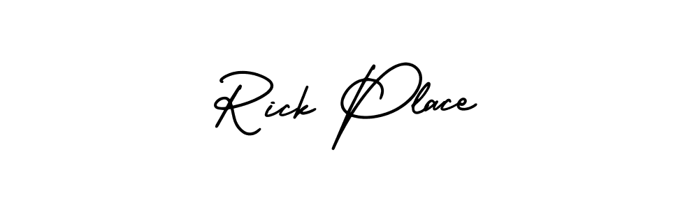 Also we have Rick Place name is the best signature style. Create professional handwritten signature collection using AmerikaSignatureDemo-Regular autograph style. Rick Place signature style 3 images and pictures png