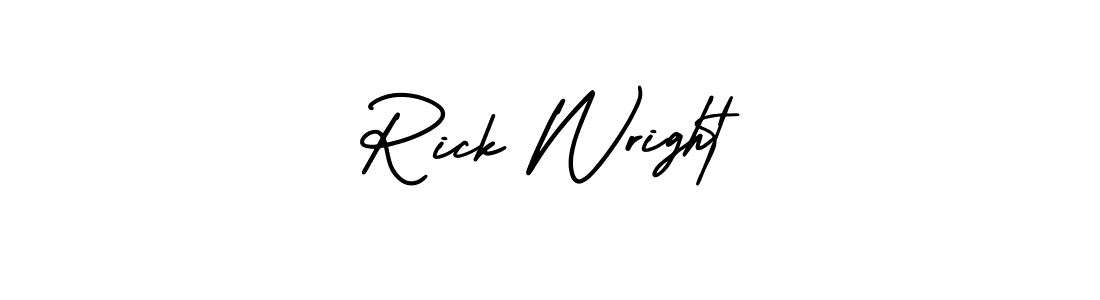 Create a beautiful signature design for name Rick Wright. With this signature (AmerikaSignatureDemo-Regular) fonts, you can make a handwritten signature for free. Rick Wright signature style 3 images and pictures png