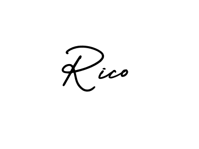 This is the best signature style for the Rico name. Also you like these signature font (AmerikaSignatureDemo-Regular). Mix name signature. Rico signature style 3 images and pictures png