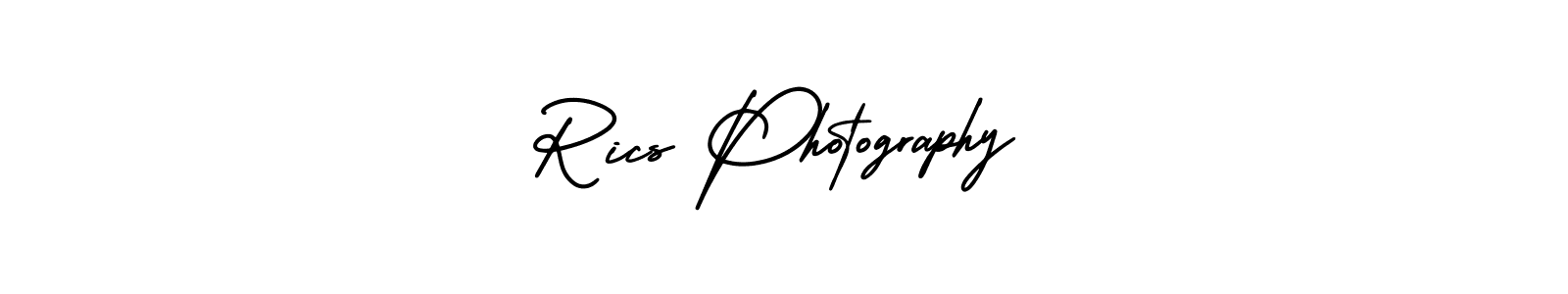 Design your own signature with our free online signature maker. With this signature software, you can create a handwritten (AmerikaSignatureDemo-Regular) signature for name Rics Photography. Rics Photography signature style 3 images and pictures png