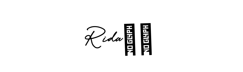 Make a beautiful signature design for name Rida❤️. With this signature (AmerikaSignatureDemo-Regular) style, you can create a handwritten signature for free. Rida❤️ signature style 3 images and pictures png