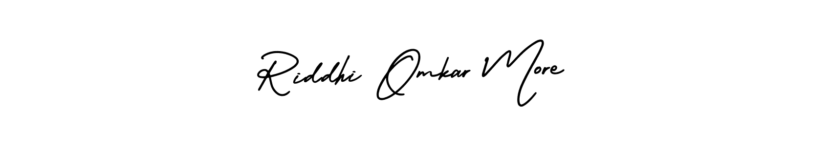 Also we have Riddhi Omkar More name is the best signature style. Create professional handwritten signature collection using AmerikaSignatureDemo-Regular autograph style. Riddhi Omkar More signature style 3 images and pictures png