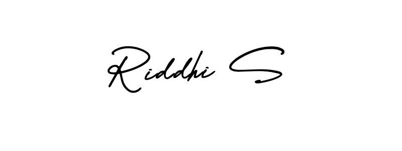 Best and Professional Signature Style for Riddhi S. AmerikaSignatureDemo-Regular Best Signature Style Collection. Riddhi S signature style 3 images and pictures png