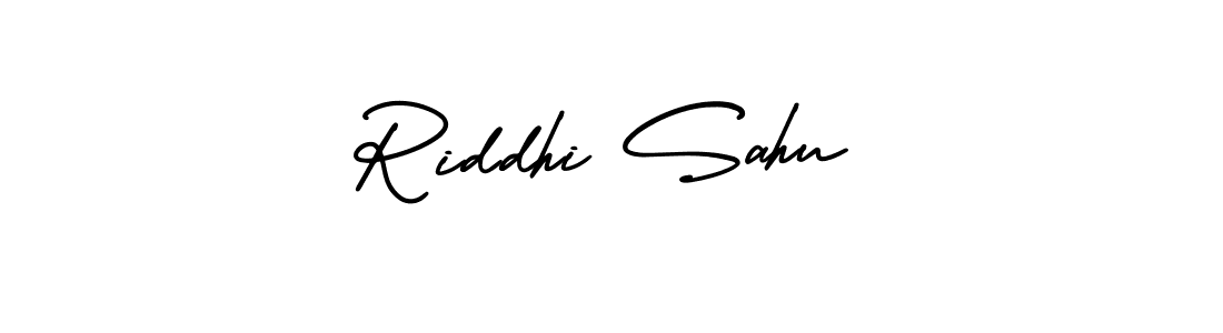 Use a signature maker to create a handwritten signature online. With this signature software, you can design (AmerikaSignatureDemo-Regular) your own signature for name Riddhi Sahu. Riddhi Sahu signature style 3 images and pictures png