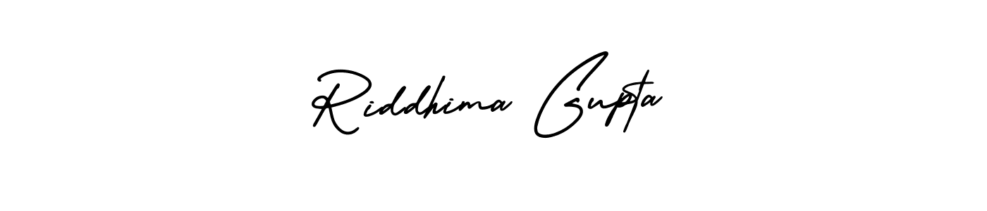 AmerikaSignatureDemo-Regular is a professional signature style that is perfect for those who want to add a touch of class to their signature. It is also a great choice for those who want to make their signature more unique. Get Riddhima Gupta name to fancy signature for free. Riddhima Gupta signature style 3 images and pictures png