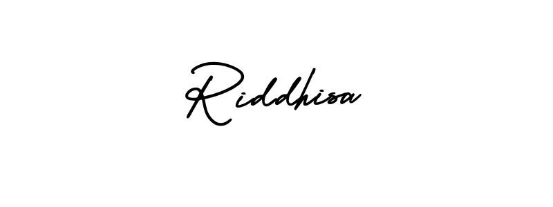 if you are searching for the best signature style for your name Riddhisa. so please give up your signature search. here we have designed multiple signature styles  using AmerikaSignatureDemo-Regular. Riddhisa signature style 3 images and pictures png