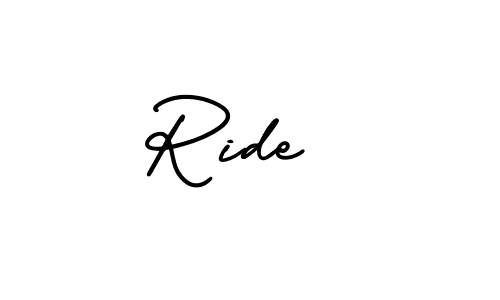 Make a beautiful signature design for name Ride . With this signature (AmerikaSignatureDemo-Regular) style, you can create a handwritten signature for free. Ride  signature style 3 images and pictures png