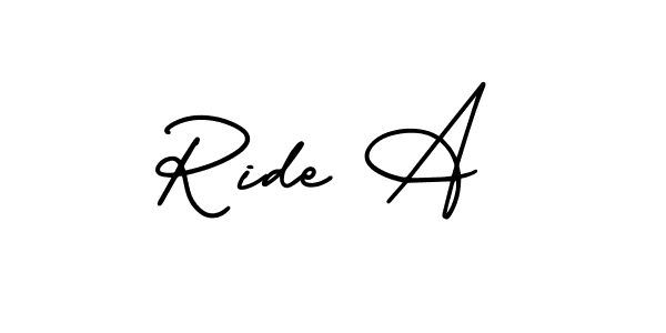 It looks lik you need a new signature style for name Ride A. Design unique handwritten (AmerikaSignatureDemo-Regular) signature with our free signature maker in just a few clicks. Ride A signature style 3 images and pictures png