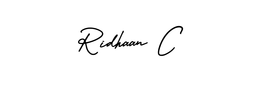 How to make Ridhaan C signature? AmerikaSignatureDemo-Regular is a professional autograph style. Create handwritten signature for Ridhaan C name. Ridhaan C signature style 3 images and pictures png