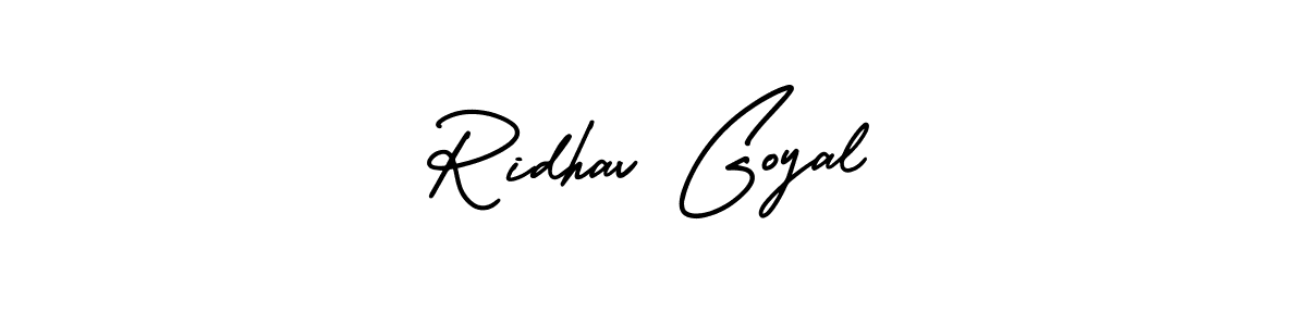 Similarly AmerikaSignatureDemo-Regular is the best handwritten signature design. Signature creator online .You can use it as an online autograph creator for name Ridhav Goyal. Ridhav Goyal signature style 3 images and pictures png