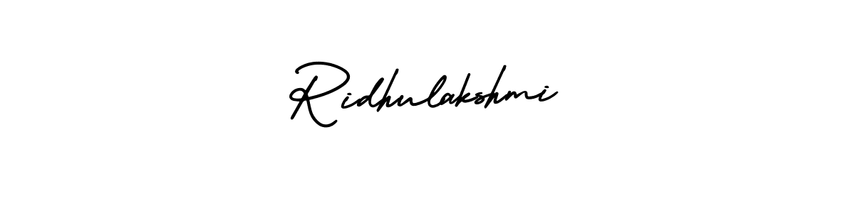 Similarly AmerikaSignatureDemo-Regular is the best handwritten signature design. Signature creator online .You can use it as an online autograph creator for name Ridhulakshmi. Ridhulakshmi signature style 3 images and pictures png