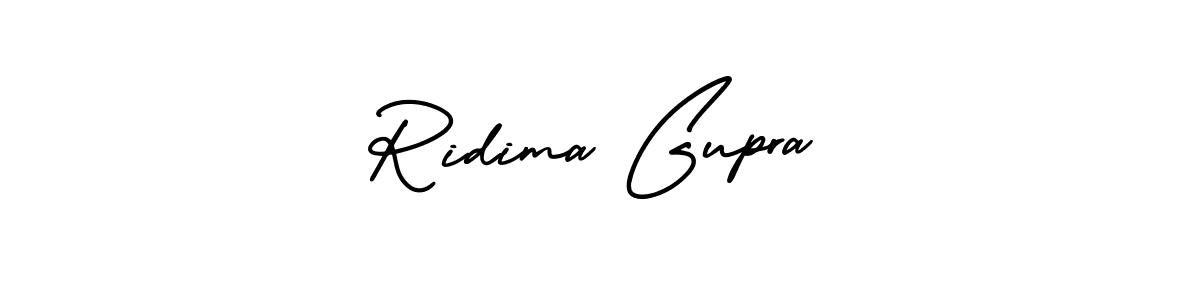 This is the best signature style for the Ridima Gupra name. Also you like these signature font (AmerikaSignatureDemo-Regular). Mix name signature. Ridima Gupra signature style 3 images and pictures png