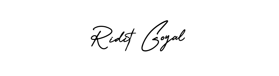Also You can easily find your signature by using the search form. We will create Ridit Goyal name handwritten signature images for you free of cost using AmerikaSignatureDemo-Regular sign style. Ridit Goyal signature style 3 images and pictures png