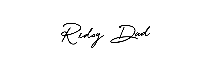 Use a signature maker to create a handwritten signature online. With this signature software, you can design (AmerikaSignatureDemo-Regular) your own signature for name Ridoy Dad. Ridoy Dad signature style 3 images and pictures png