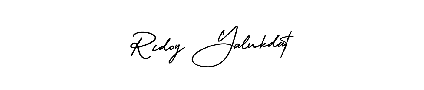 Also You can easily find your signature by using the search form. We will create Ridoy Yalukdat name handwritten signature images for you free of cost using AmerikaSignatureDemo-Regular sign style. Ridoy Yalukdat signature style 3 images and pictures png