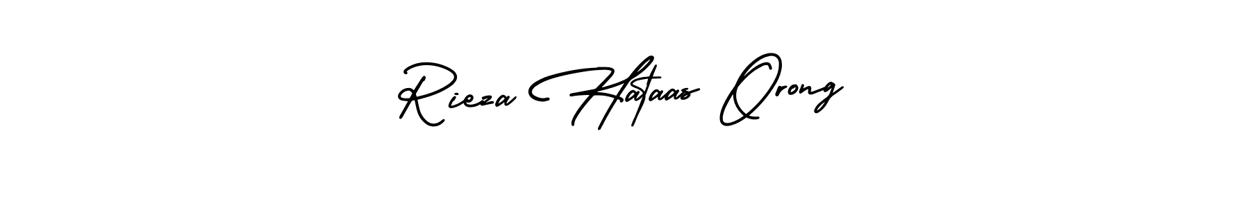 if you are searching for the best signature style for your name Rieza Hataas Orong. so please give up your signature search. here we have designed multiple signature styles  using AmerikaSignatureDemo-Regular. Rieza Hataas Orong signature style 3 images and pictures png