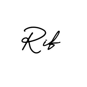 How to Draw Rif signature style? AmerikaSignatureDemo-Regular is a latest design signature styles for name Rif. Rif signature style 3 images and pictures png