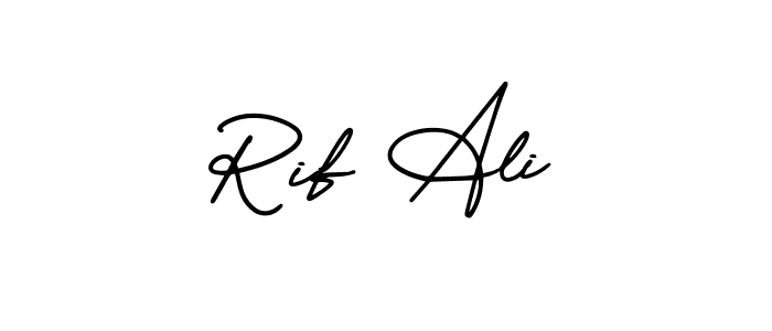 Create a beautiful signature design for name Rif Ali. With this signature (AmerikaSignatureDemo-Regular) fonts, you can make a handwritten signature for free. Rif Ali signature style 3 images and pictures png