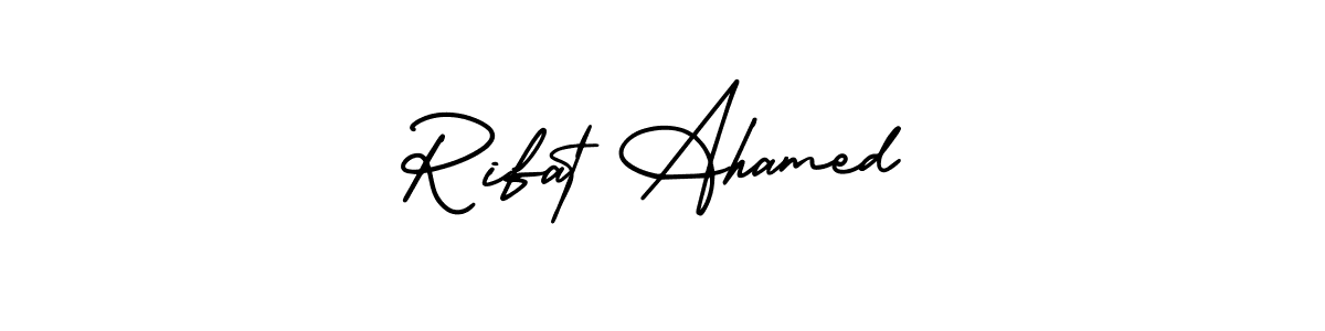 Also we have Rifat Ahamed name is the best signature style. Create professional handwritten signature collection using AmerikaSignatureDemo-Regular autograph style. Rifat Ahamed signature style 3 images and pictures png