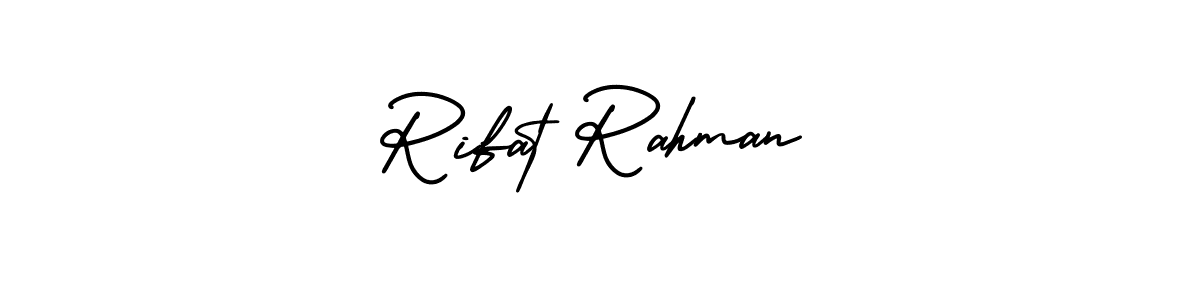 Also You can easily find your signature by using the search form. We will create Rifat Rahman name handwritten signature images for you free of cost using AmerikaSignatureDemo-Regular sign style. Rifat Rahman signature style 3 images and pictures png