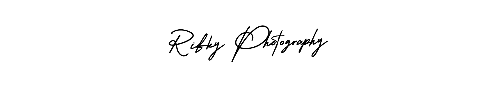 Make a short Rifky Photography signature style. Manage your documents anywhere anytime using AmerikaSignatureDemo-Regular. Create and add eSignatures, submit forms, share and send files easily. Rifky Photography signature style 3 images and pictures png