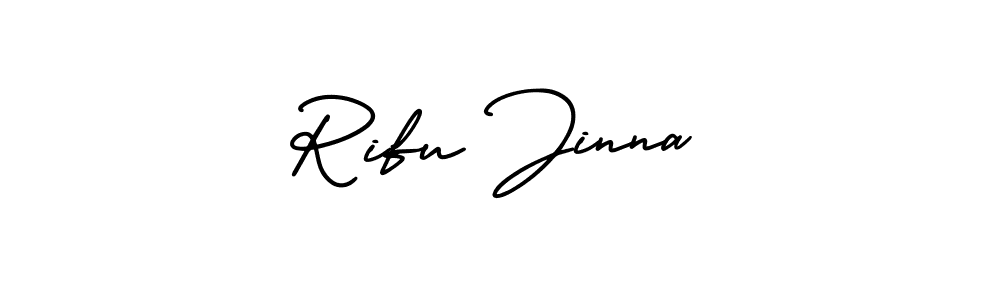 How to make Rifu Jinna signature? AmerikaSignatureDemo-Regular is a professional autograph style. Create handwritten signature for Rifu Jinna name. Rifu Jinna signature style 3 images and pictures png