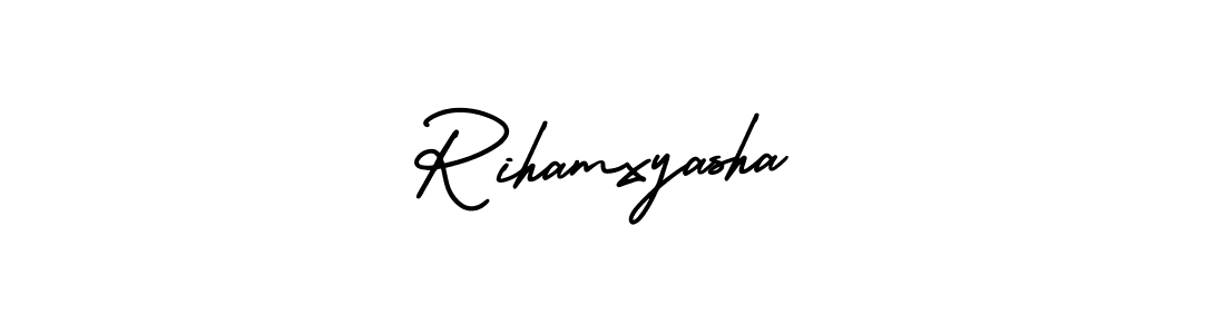 if you are searching for the best signature style for your name Rihamxyasha. so please give up your signature search. here we have designed multiple signature styles  using AmerikaSignatureDemo-Regular. Rihamxyasha signature style 3 images and pictures png