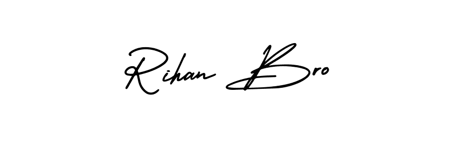 Create a beautiful signature design for name Rihan Bro. With this signature (AmerikaSignatureDemo-Regular) fonts, you can make a handwritten signature for free. Rihan Bro signature style 3 images and pictures png