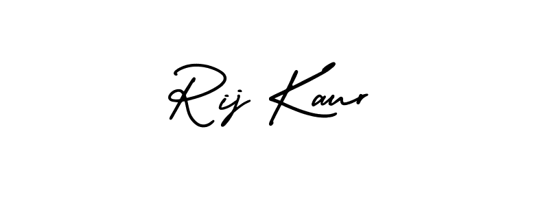 How to make Rij Kaur signature? AmerikaSignatureDemo-Regular is a professional autograph style. Create handwritten signature for Rij Kaur name. Rij Kaur signature style 3 images and pictures png