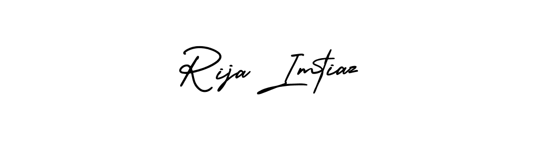 Create a beautiful signature design for name Rija Imtiaz. With this signature (AmerikaSignatureDemo-Regular) fonts, you can make a handwritten signature for free. Rija Imtiaz signature style 3 images and pictures png