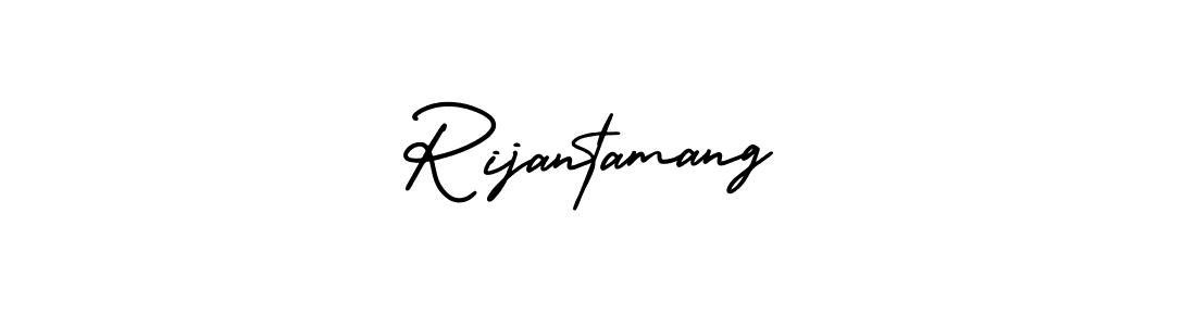 How to make Rijantamang signature? AmerikaSignatureDemo-Regular is a professional autograph style. Create handwritten signature for Rijantamang name. Rijantamang signature style 3 images and pictures png