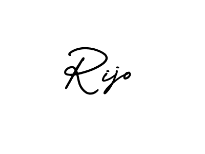 Use a signature maker to create a handwritten signature online. With this signature software, you can design (AmerikaSignatureDemo-Regular) your own signature for name Rijo. Rijo signature style 3 images and pictures png