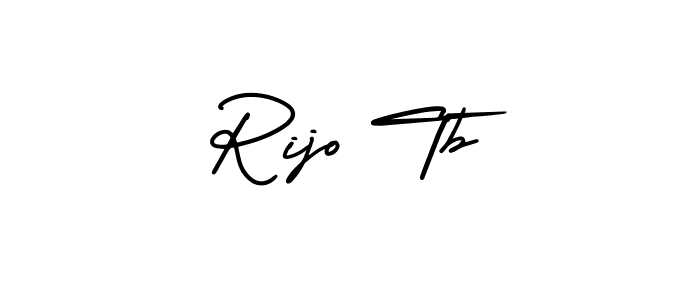 Make a beautiful signature design for name Rijo Tb. With this signature (AmerikaSignatureDemo-Regular) style, you can create a handwritten signature for free. Rijo Tb signature style 3 images and pictures png