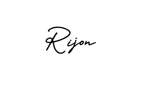 This is the best signature style for the Rijon name. Also you like these signature font (AmerikaSignatureDemo-Regular). Mix name signature. Rijon signature style 3 images and pictures png