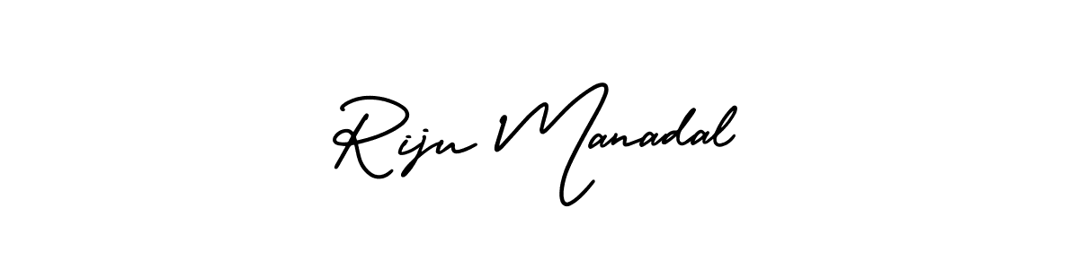 Similarly AmerikaSignatureDemo-Regular is the best handwritten signature design. Signature creator online .You can use it as an online autograph creator for name Riju Manadal. Riju Manadal signature style 3 images and pictures png