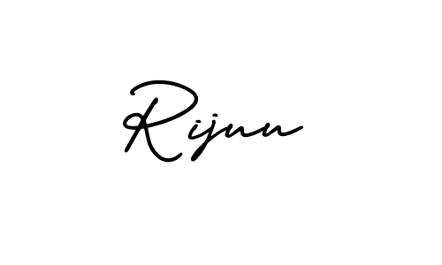 Make a beautiful signature design for name Rijuu. With this signature (AmerikaSignatureDemo-Regular) style, you can create a handwritten signature for free. Rijuu signature style 3 images and pictures png