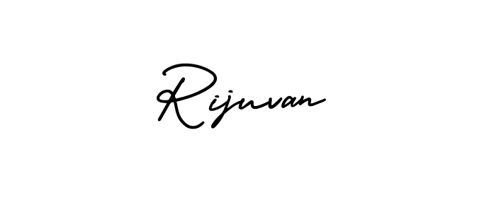 You should practise on your own different ways (AmerikaSignatureDemo-Regular) to write your name (Rijuvan) in signature. don't let someone else do it for you. Rijuvan signature style 3 images and pictures png