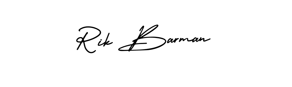 Use a signature maker to create a handwritten signature online. With this signature software, you can design (AmerikaSignatureDemo-Regular) your own signature for name Rik Barman. Rik Barman signature style 3 images and pictures png