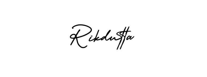 Also we have Rikdutta name is the best signature style. Create professional handwritten signature collection using AmerikaSignatureDemo-Regular autograph style. Rikdutta signature style 3 images and pictures png