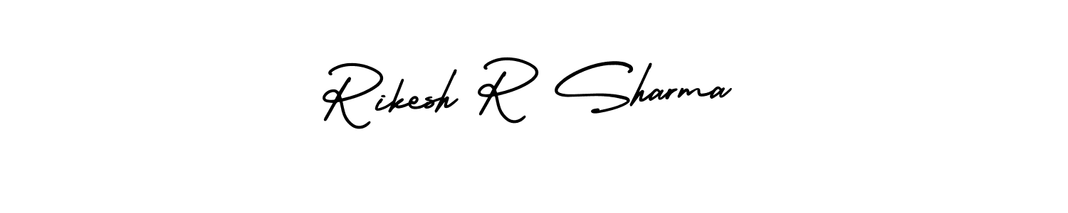 Make a short Rikesh R Sharma signature style. Manage your documents anywhere anytime using AmerikaSignatureDemo-Regular. Create and add eSignatures, submit forms, share and send files easily. Rikesh R Sharma signature style 3 images and pictures png