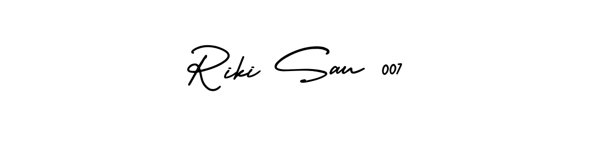It looks lik you need a new signature style for name Riki Sau 007. Design unique handwritten (AmerikaSignatureDemo-Regular) signature with our free signature maker in just a few clicks. Riki Sau 007 signature style 3 images and pictures png