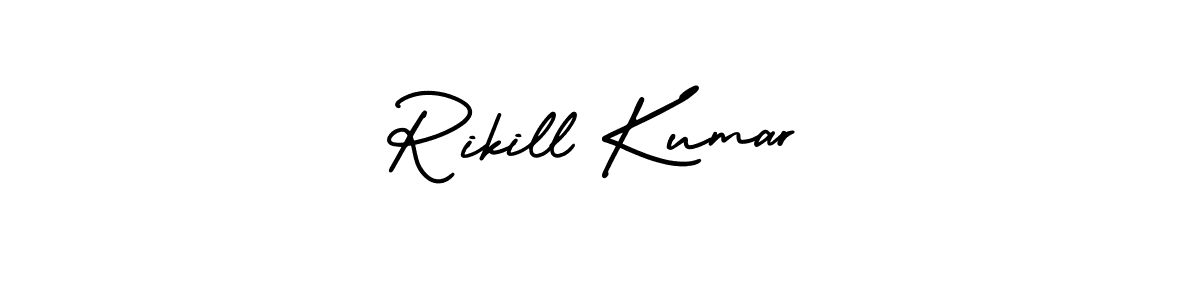 Check out images of Autograph of Rikill Kumar name. Actor Rikill Kumar Signature Style. AmerikaSignatureDemo-Regular is a professional sign style online. Rikill Kumar signature style 3 images and pictures png