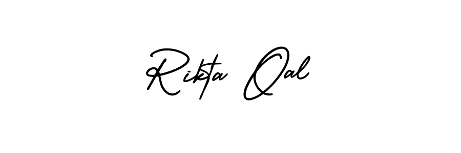 You can use this online signature creator to create a handwritten signature for the name Rikta Oal. This is the best online autograph maker. Rikta Oal signature style 3 images and pictures png