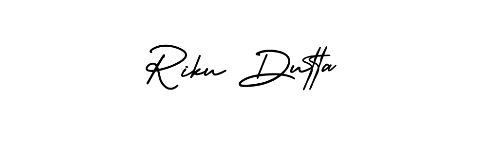 Similarly AmerikaSignatureDemo-Regular is the best handwritten signature design. Signature creator online .You can use it as an online autograph creator for name Riku Dutta. Riku Dutta signature style 3 images and pictures png